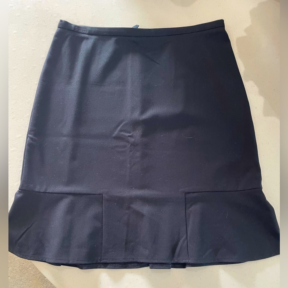 The Limited Black Ruffled Pencil Skirt for Work